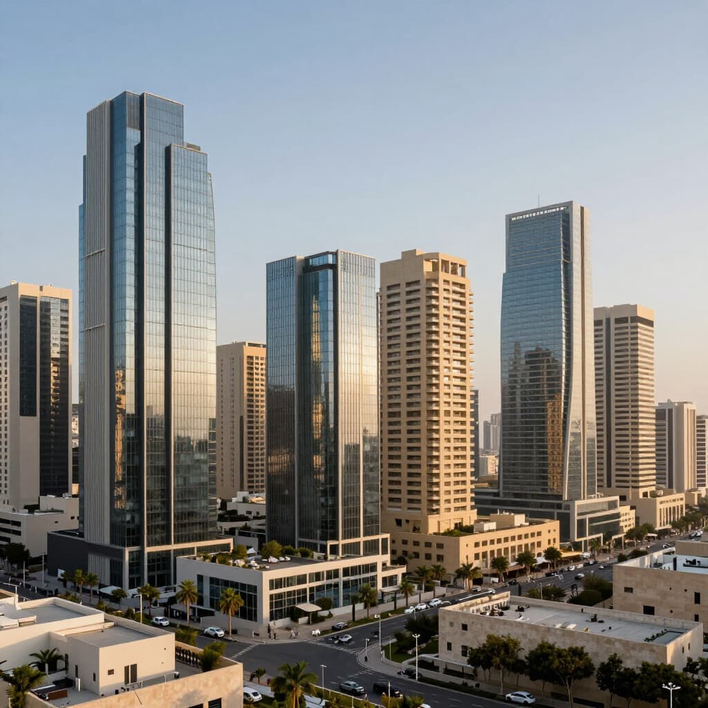 An Israeli city skyline, representing the homes and communities built through decades of Jewish return and investment