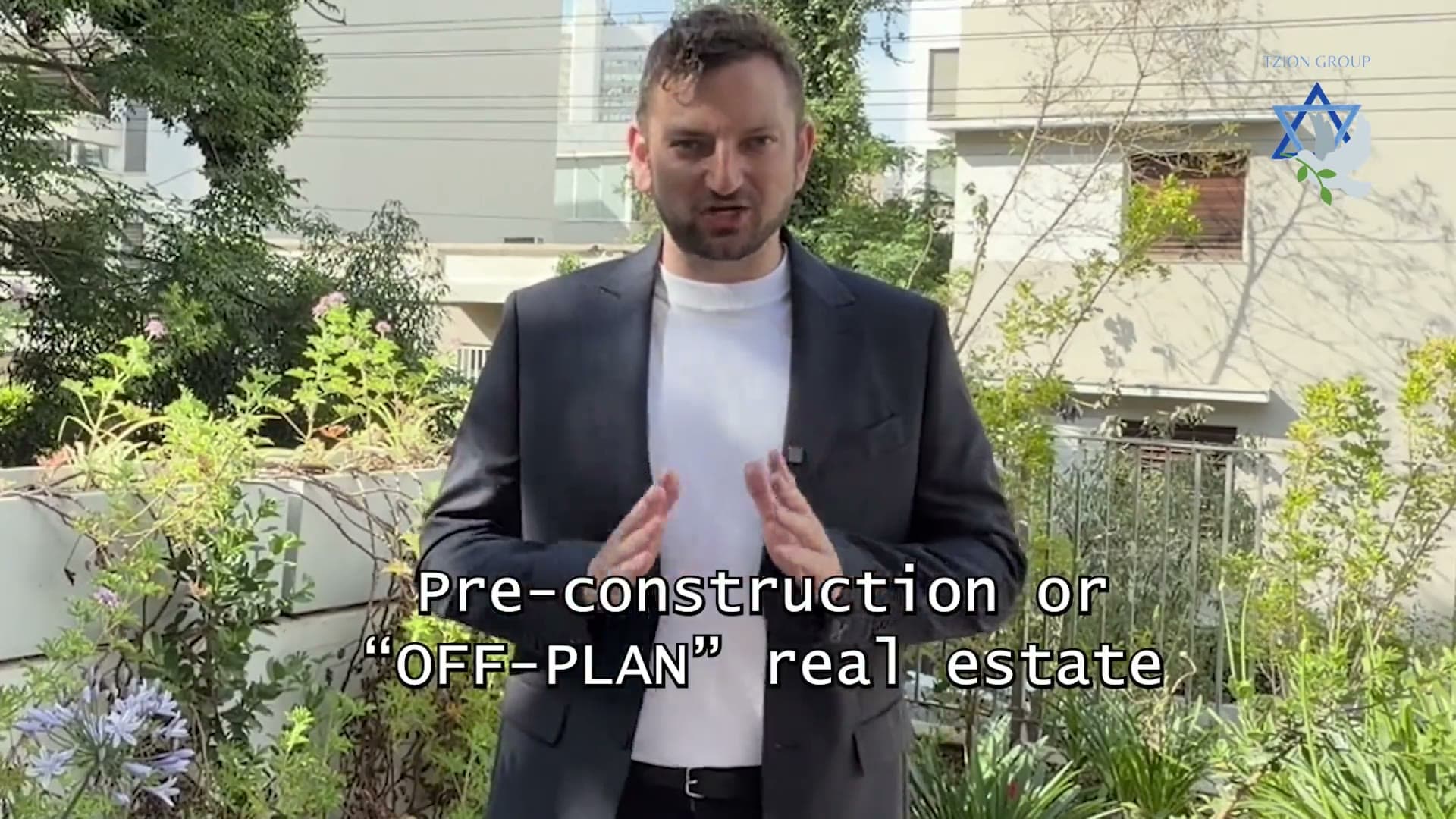 A pre-construction residential development site in Israel