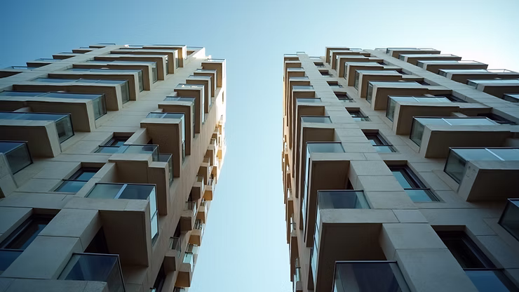 A modern apartment building in Tel Aviv